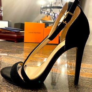 Jessica Simpson suede strapy heels